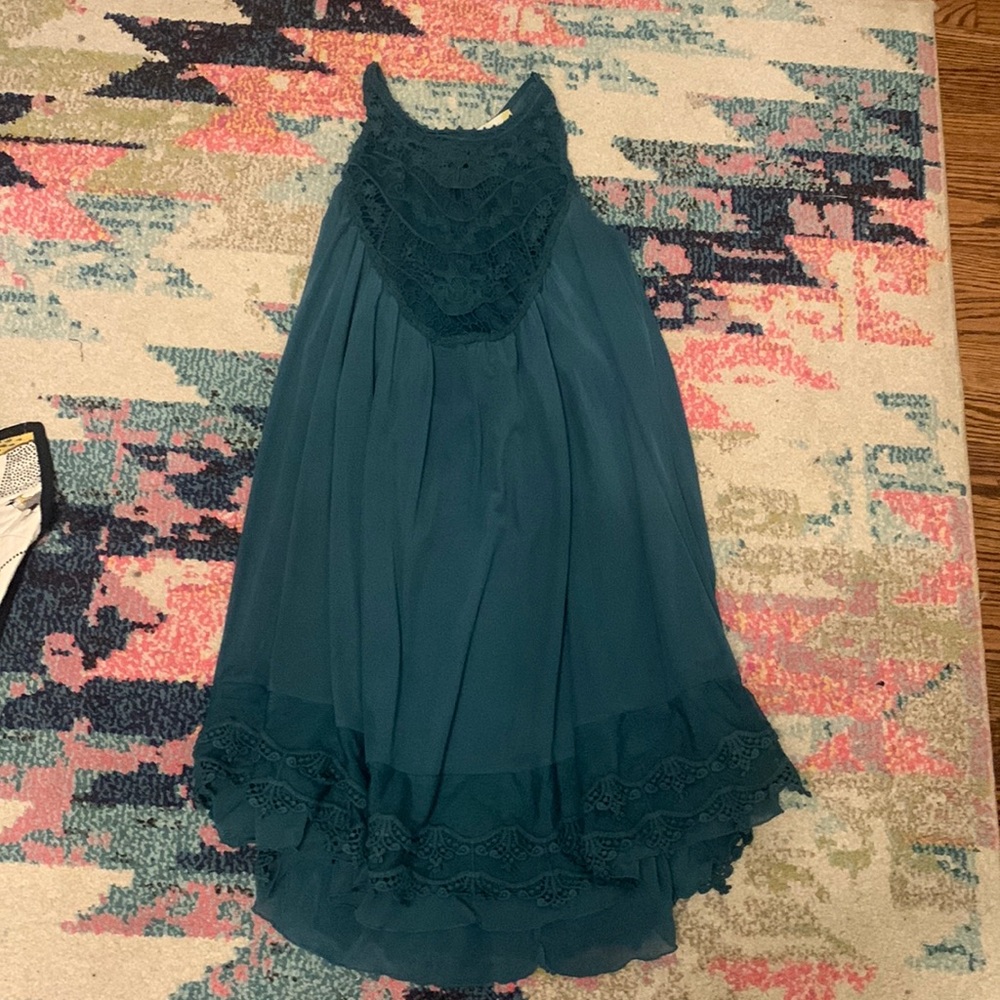 teal dress